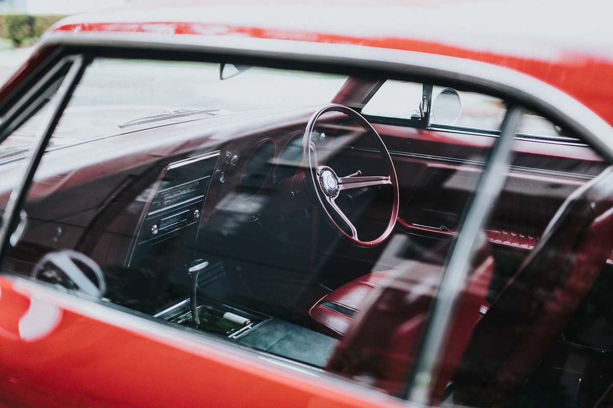 south cochran avenue empty car interior los angeles